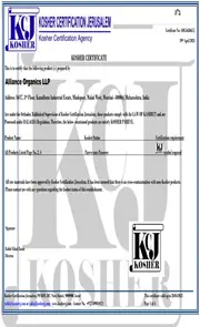 Alliance Organics LLP Quality Manufacturer Supplier - Star-K Kosher Certification